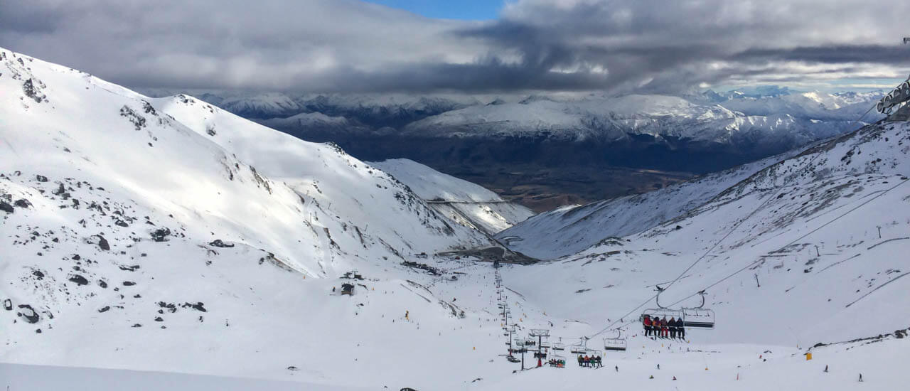 Snowboarden in Neuseeland